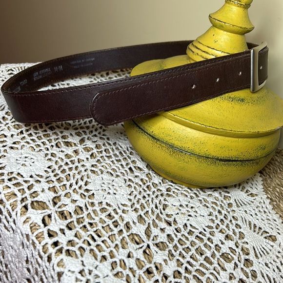 Men’s Brown Genuine leather Belt, medium - Picture 5 of 9